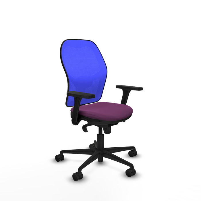 PIQUERAS Y CRESPO Silla de oficina Jorquera con mecanismo Sincro, Morado y Azul PIQUERAS Y CRESPO Silla de oficina Jorquera con mecanismo Sincro, Morado y Azul