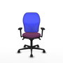 PIQUERAS Y CRESPO Silla de oficina Jorquera con mecanismo Sincro, Morado y Azul