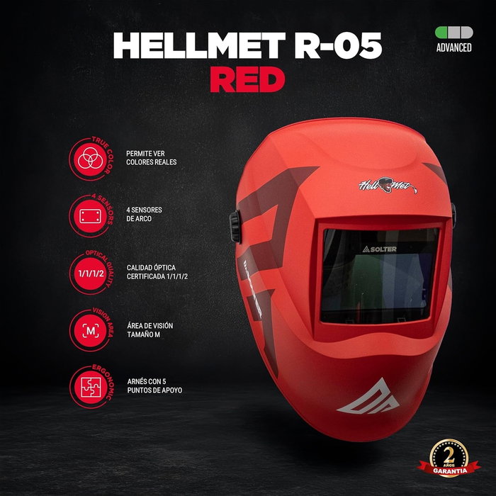SOLTER Careta de soldadura R-05 RED