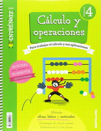 SANTILLANA, CUADERNO CÁLCULO 4ºPRIMARIA. ENTRÉNATE - SANTILLANA