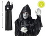 Atosa Figura Monje Colgante con Cruz, Capucha Negra y Luz LED en Ojos Rojos, 120 cm