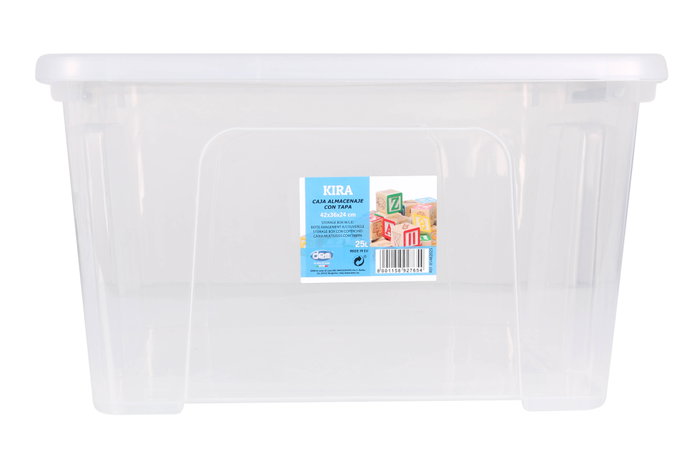 Dem Caja Almacenaje C/Tapa 25L "Kira" 42x36x25 cm (6 Unidades)