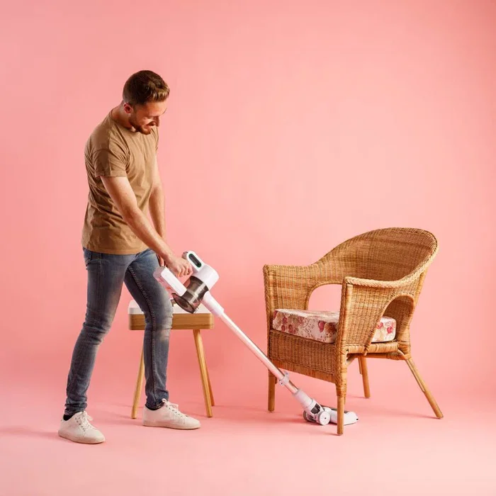 Solac Aspiradora Escoba 2 en 1 sin Cable AE2505 S94811400, 12000Pa, Filtro HEPA, Batería 55 Min, Blanco