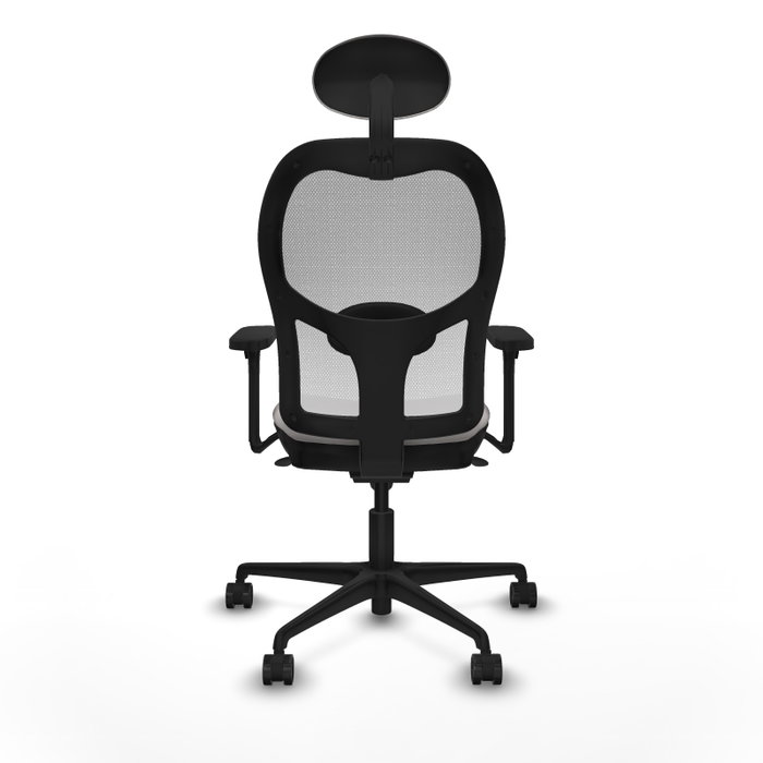 PIQUERAS Y CRESPO Silla de oficina Jorquera Blanca con mecanismo Sincro y brazos 3D