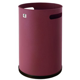 CILINDRO Papelera Metálica Cilindro P-21 Burdeos 18L