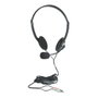 MANHATTAN Headset Stereo Negro, Plata