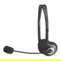 MANHATTAN Auriculares Diadema Estéreo Alámbrico Supraaural para Llamadas y Música, Frecuencia 20-20000 Hz, Cable 2 m, Negro/Plata
