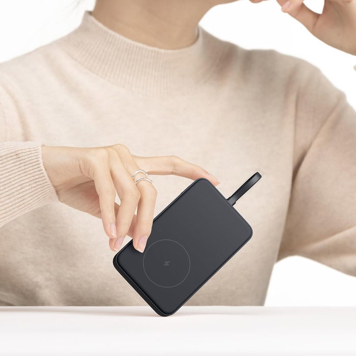Xiaomi Magnetic Power Bank 10000 mAh 33W con cable integrado - Blanco