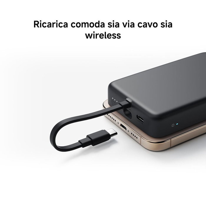 Xiaomi Magnetic Power Bank 10000 mAh 33W con cable integrado - Blanco
