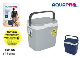 Inde Nevera Portátil Aquapro, 15 Litros, 2 Colores Surtidos, Dimensiones: 24.1 x 31 x 32.6 cm, Peso: 7.39 kg (4 Unidades)