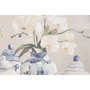 DKD Home Decor Cuadro Lienzo Jarrones y Orquídeas 122,5x82,5 cm (Pack de 2)