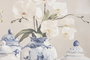 DKD Home Decor Cuadro Oriental Azul Blanco Lienzo PS 122.5 x 3.5 x 82.5 cm (2 Unidades)