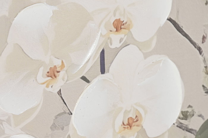 DKD Home Decor Cuadro Oriental Azul Blanco Lienzo PS 122.5 x 3.5 x 82.5 cm (2 Unidades)