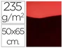 Liderpapel Cartulina 50x65 cm 235g/m2 Metalizada Rojo Manualidades Cartelería