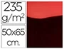Liderpapel Cartulina 50x65 cm 235g/m2 Metalizada Rojo Manualidades Cartelería