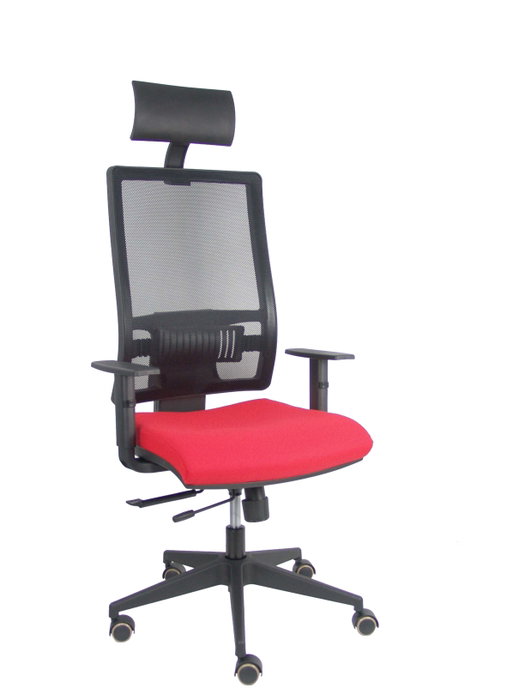 PIQUERAS Y CRESPO Silla Horna con Mecanismo Sincro/Traslack, Asiento Rojo y Respaldo Negro PIQUERAS Y CRESPO Silla Horna con Mecanismo Sincro/Traslack, Asiento Rojo y Respaldo Negro