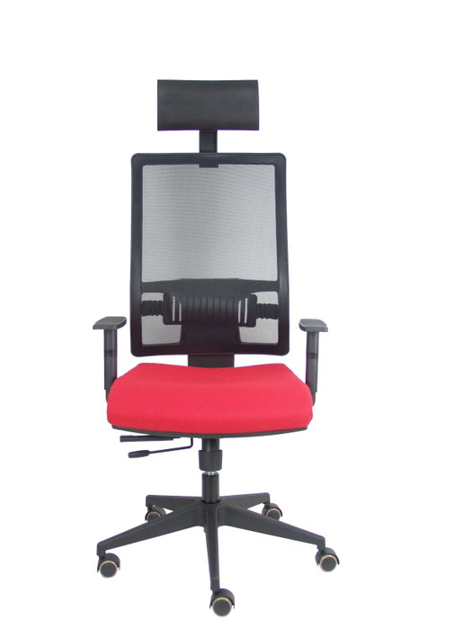 PIQUERAS Y CRESPO Silla Horna con Mecanismo Sincro/Traslack, Asiento Rojo y Respaldo Negro PIQUERAS Y CRESPO Silla Horna con Mecanismo Sincro/Traslack, Asiento Rojo y Respaldo Negro