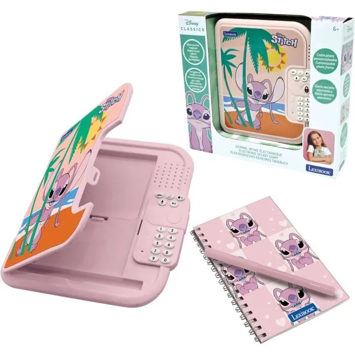 LEXIBOOK Diario Electrónico Disney Angel Stitch