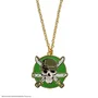 Cinereplicas Collar Colgante Logo Roronoa Zoro One Piece - Aleación de Zinc - Cadena 70cm
