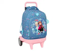 Safta Mochila Escolar Grande con Ruedas Compact Evolution Extraíble Frozen 450x330x220 mm