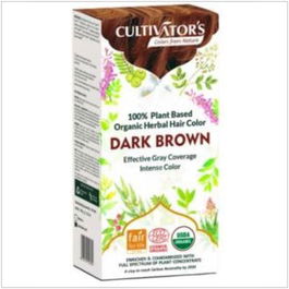 CULTIVATORS Castaño Dorado Oscuro Tinte Orgánico 100gr Ecocert Cobertura Total Cabello Hombres y Mujeres Vegano