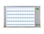 Nobo Planning magnético Performance Plus anual 72.5x118 cm - Pizarra borrado en seco con pantalla de hora y fecha