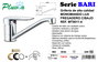 PLUVIA BARI Grifo Monomando Lux para Fregadero Caño Recto MT9011-4