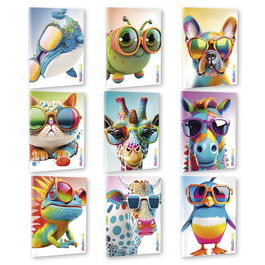 Libreta Mitama Coleccion Animal A4 42H 80G Cuadric. 5X5 Surtido