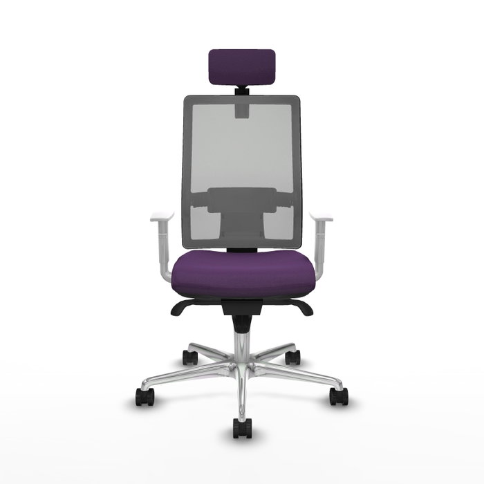 PIQUERAS Y CRESPO Silla de oficina Horna con Mecanismo Sincro, Morado y Gris