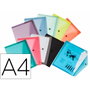 Liderpapel Carpeta Dossier con Broche Din A4 Colores Surtidos