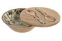 DKD Home Decor Set de 3 Ensaladeras Olivo Verde y Natural con Mango y Resina