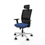 PIQUERAS Y CRESPO Silla de oficina Haches Azul Marino y Negro