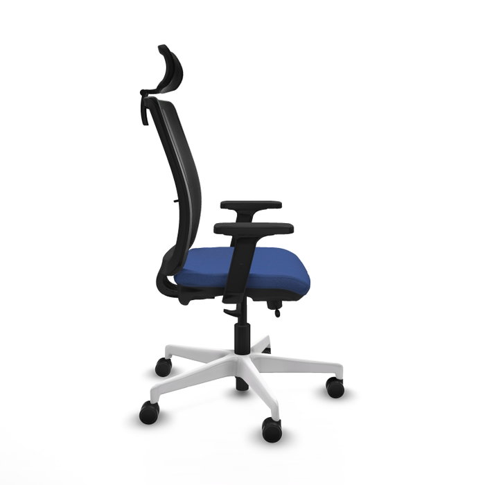 PIQUERAS Y CRESPO Silla de oficina Haches Azul Marino y Negro