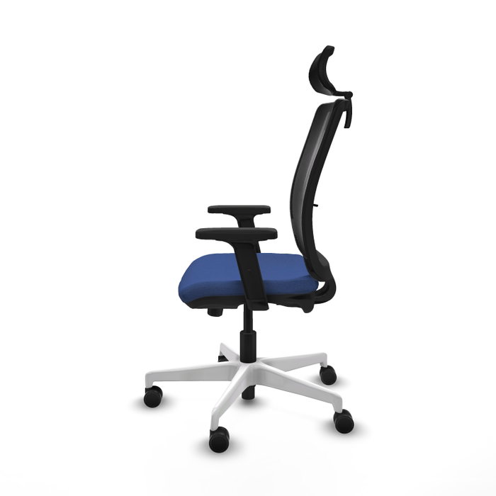 PIQUERAS Y CRESPO Silla de oficina Haches Azul Marino y Negro