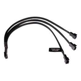 Alphacool Y-Splitter 4-Pin a 3x 4-Pin PWM 30cm - negro