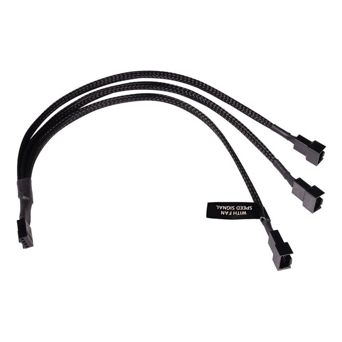 Alphacool Y-Splitter 4-Pin a 3x 4-Pin PWM 30cm - negro Alphacool Y-Splitter 4-Pin a 3x 4-Pin PWM 30cm - negro