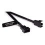 Alphacool Y-Splitter 4-Pin a 3x 4-Pin PWM 30cm - negro