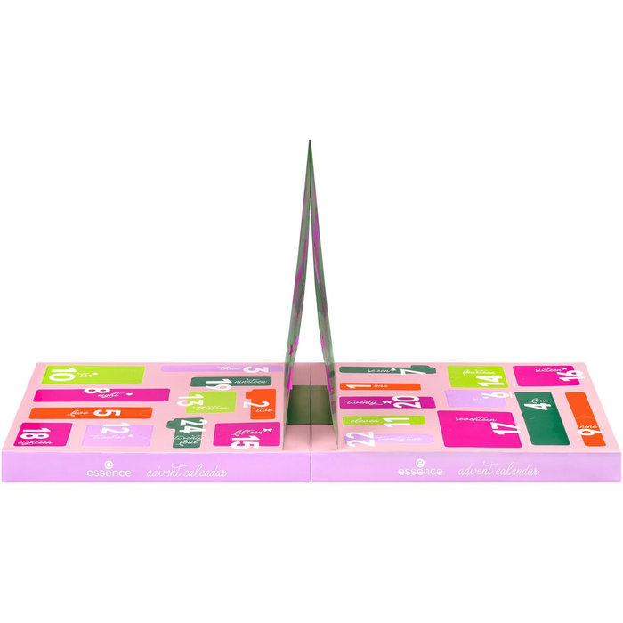 Essence Calendario de Adviento Navideño con 24 Piezas de Maquillaje y Accesorios Festivos