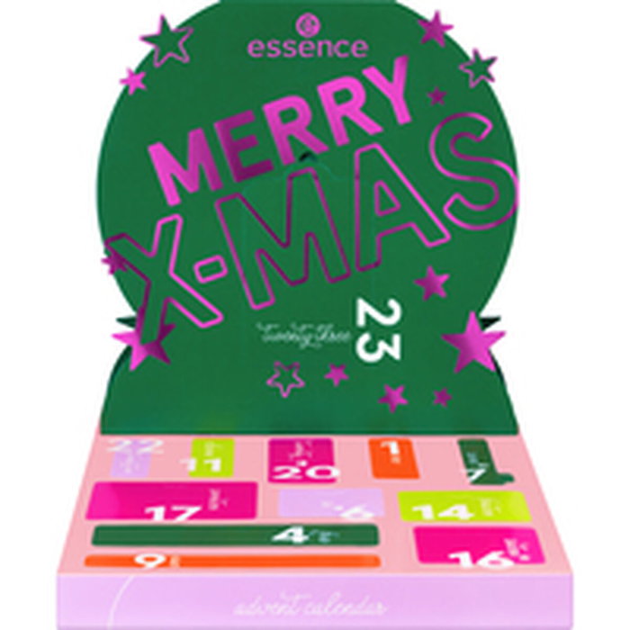 Essence Calendario de Adviento Navideño con 24 Piezas de Maquillaje y Accesorios Festivos