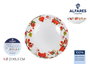 Alfares Plato Hondo Granadas Melamine 21 cm de Diámetro x 5.3 cm de Alto (24 Unidades)