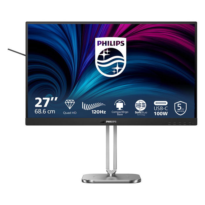 Philips 27B2U4601 Monitor QHD 27 pulgadas IPS 120Hz Gris