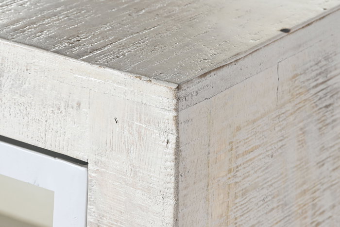 DKD Home Decor Buffet de Mango y Metal Blanco Decapé DKD Home Decor Buffet de Mango y Metal Blanco Decapé