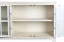 DKD Home Decor Buffet de Mango y Metal Blanco Decapé