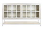 DKD Home Decor Buffet de Mango y Metal Blanco Decapé