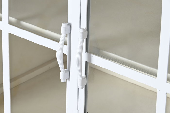 DKD Home Decor Buffet de Mango y Metal Blanco Decapé DKD Home Decor Buffet de Mango y Metal Blanco Decapé