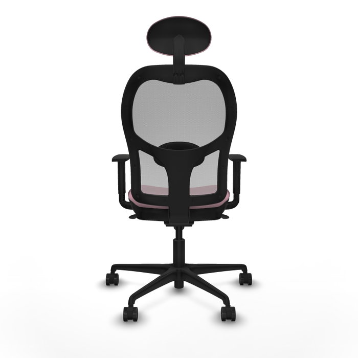 PIQUERAS Y CRESPO Silla de oficina Jorquera Rosa y Gris con Mecanismo Sincro PIQUERAS Y CRESPO Silla de oficina Jorquera Rosa y Gris con Mecanismo Sincro