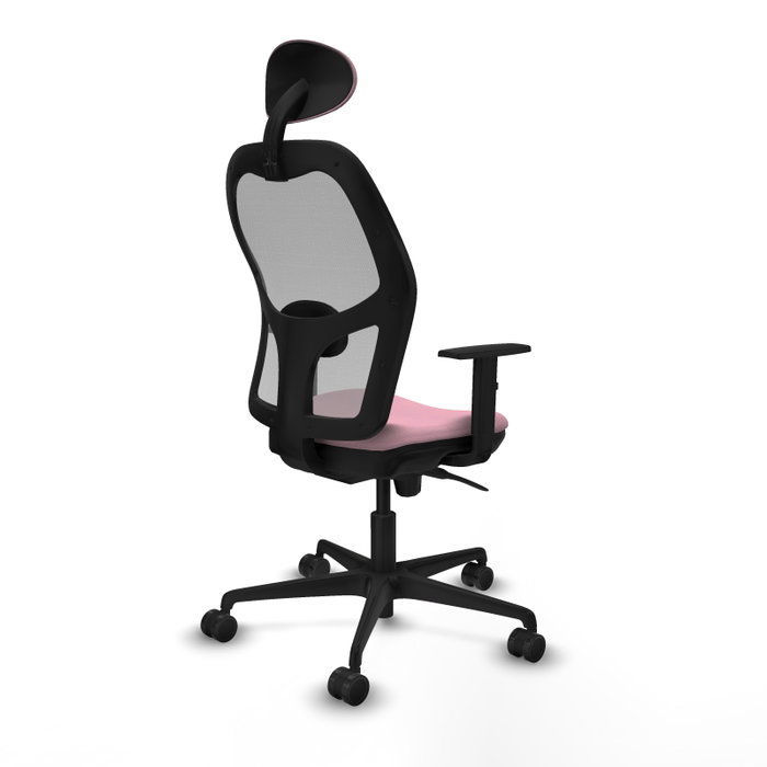 PIQUERAS Y CRESPO Silla de oficina Jorquera Rosa y Gris con Mecanismo Sincro PIQUERAS Y CRESPO Silla de oficina Jorquera Rosa y Gris con Mecanismo Sincro