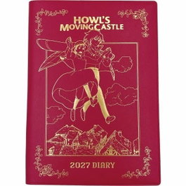 Ensky Agenda El castillo ambulante Hauru & Sophie red gold foil 2027