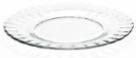 Plato Llano Transparente 23 cm Paris para Vajilla