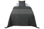 DKD Home Decor Colcha Linen collection 1c24 Gris Claro 260 x 180 cm (2 Unidades)
